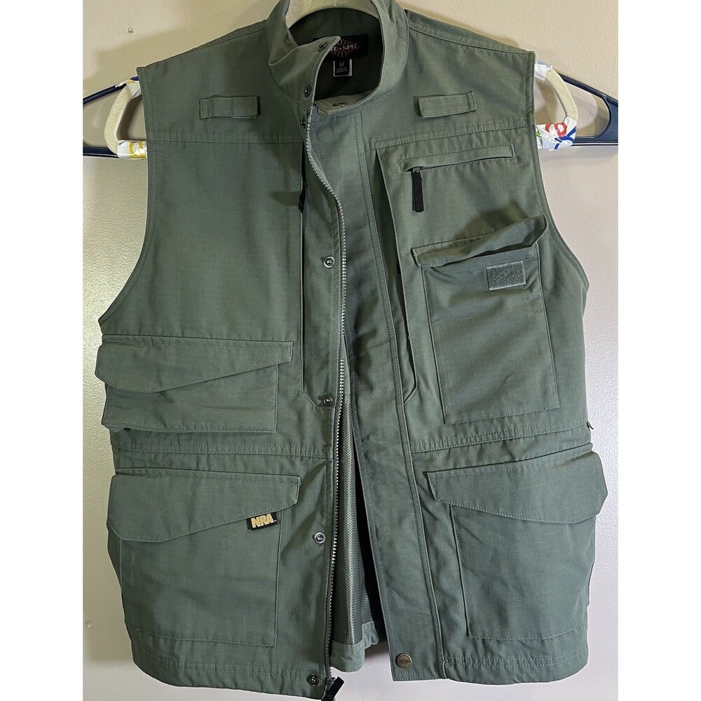 Tru Spec NRA Medium Full Zip Tactical Vest Hunting Fishing Shooting Gorpcore